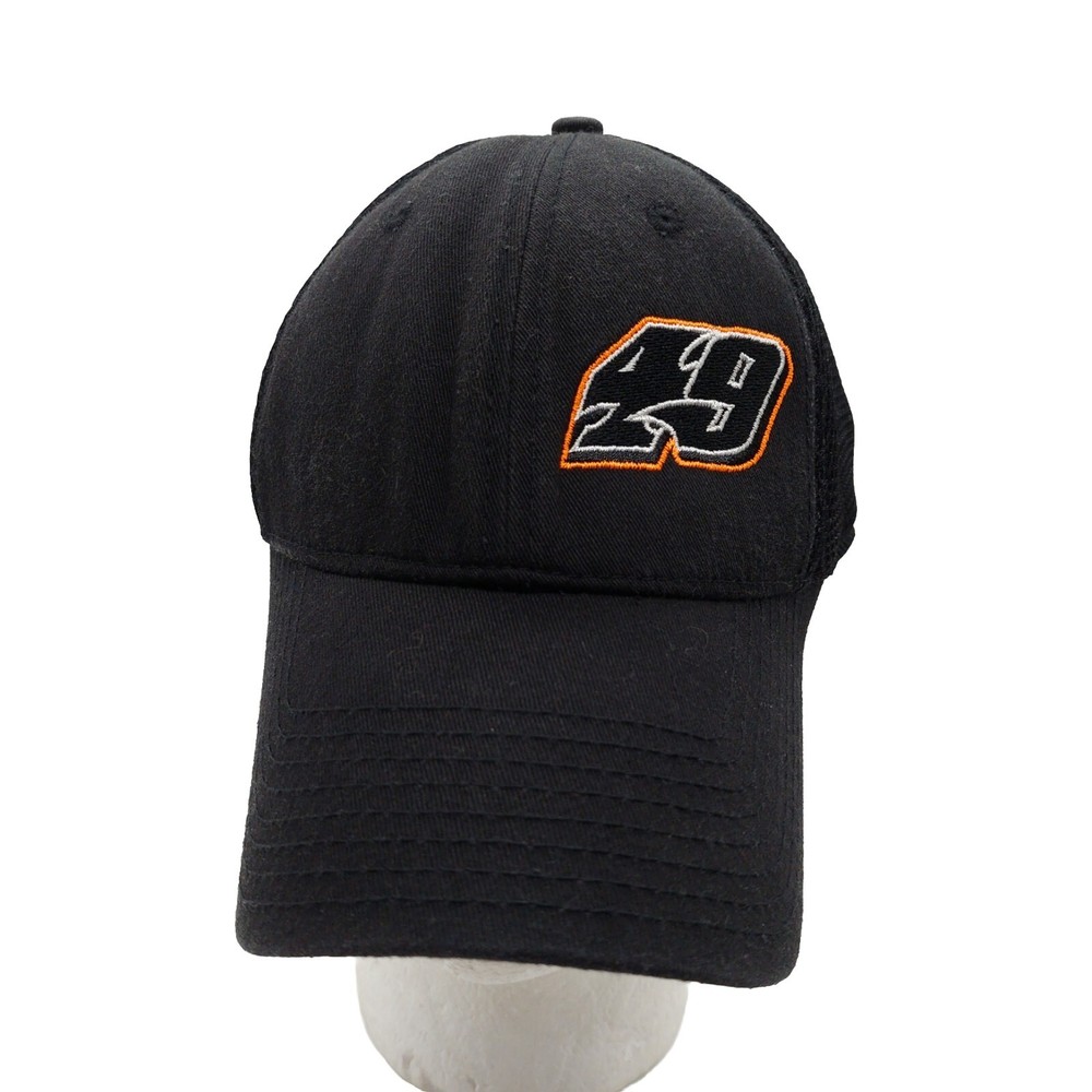 Jonathan Davenport #49 Race Car Driver Hat Black Fitted Size Small