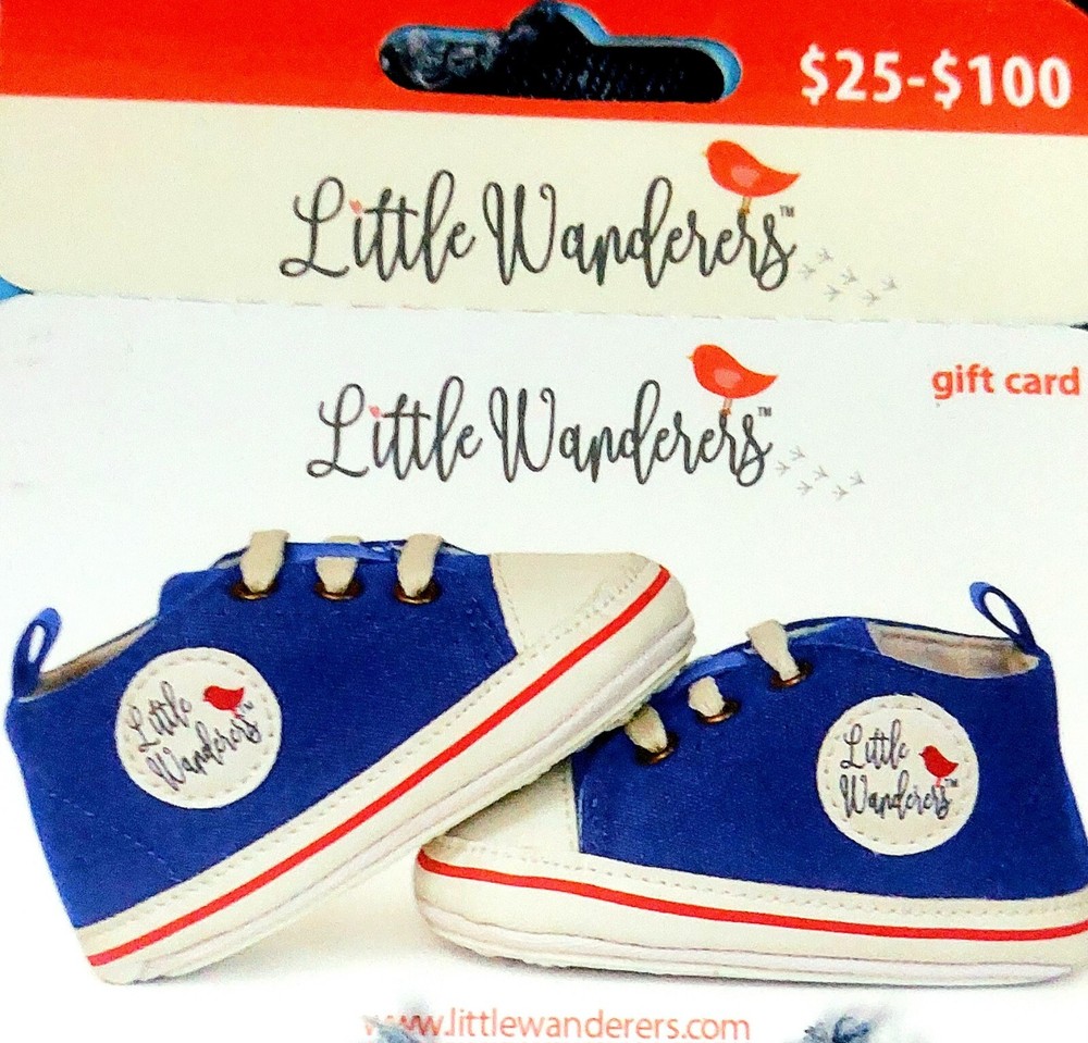GIFT CARD BABY SHOES VALUE $60 LITTLE WANDERERS!!-image