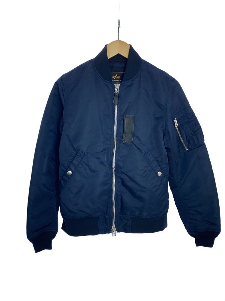 Alpha Industries Flight Jacket/S/Nylon/Nvy 3389