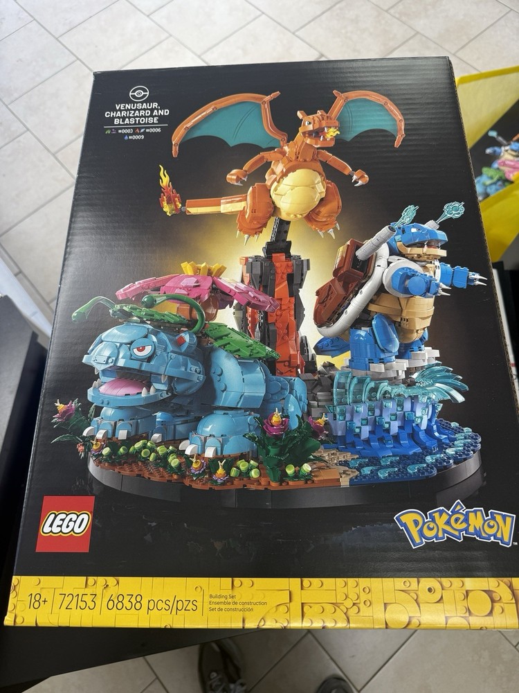 Lego Pokemon 72153 Venusaur Charizard Blastoise Starter Set - IN STOCK!
