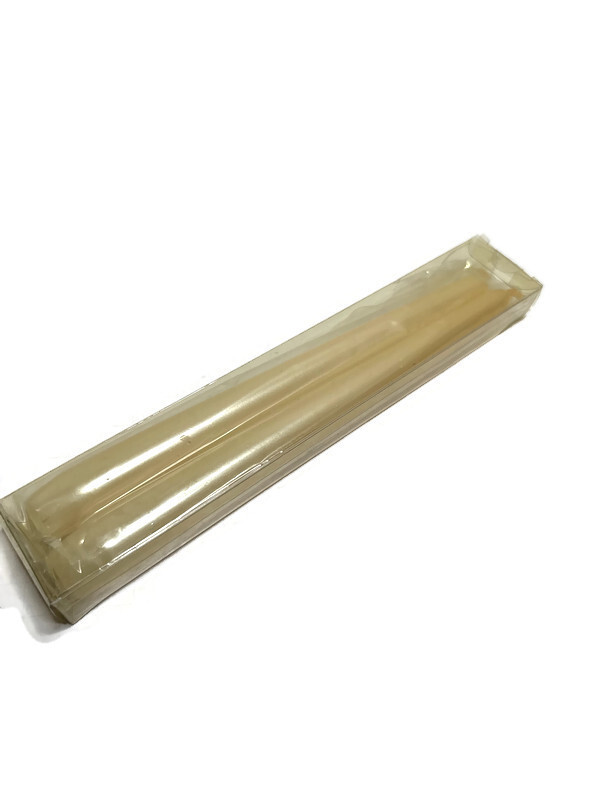 Pottery Barn Holiday Pearlized Ivory Taper Candles Set of 6 Made in Italy