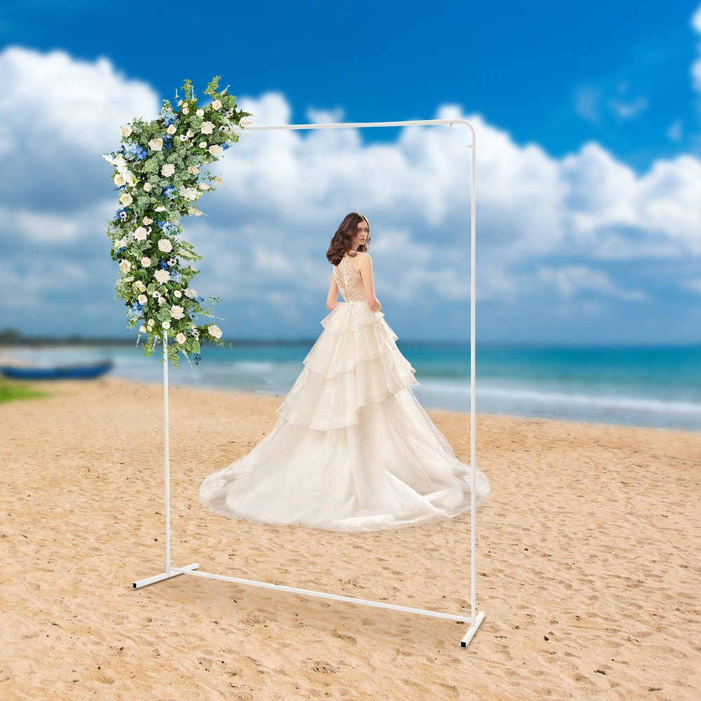 1.5x2m Wedding Backdrop Stand Kit with Pipes for Parties & Events