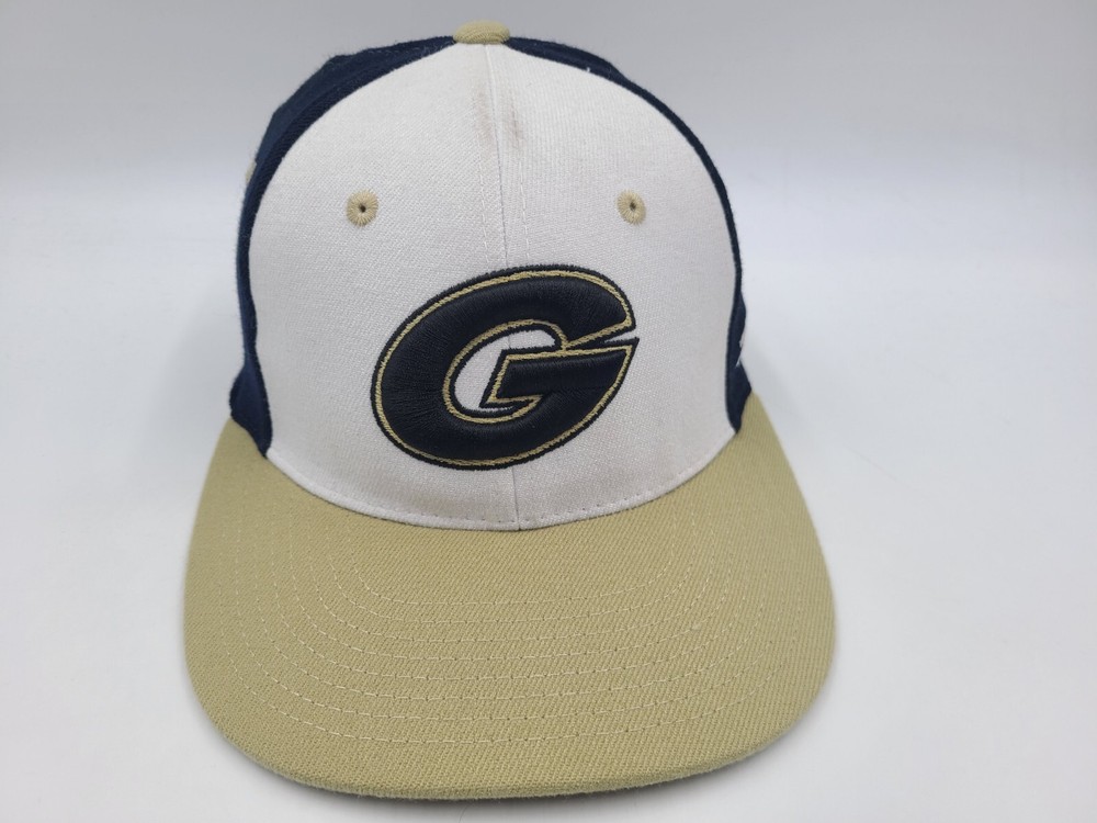Geneva College Golden Tornadoes Zephyr Flex Fitted M-L Hat Cap Men Women NCAA