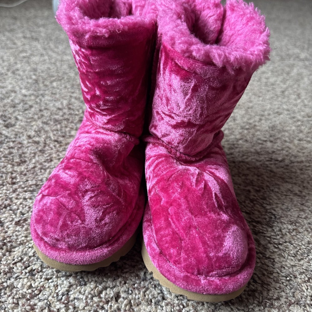 Ugg Kids Bailey Bow Hot Pink Toddler Size 12