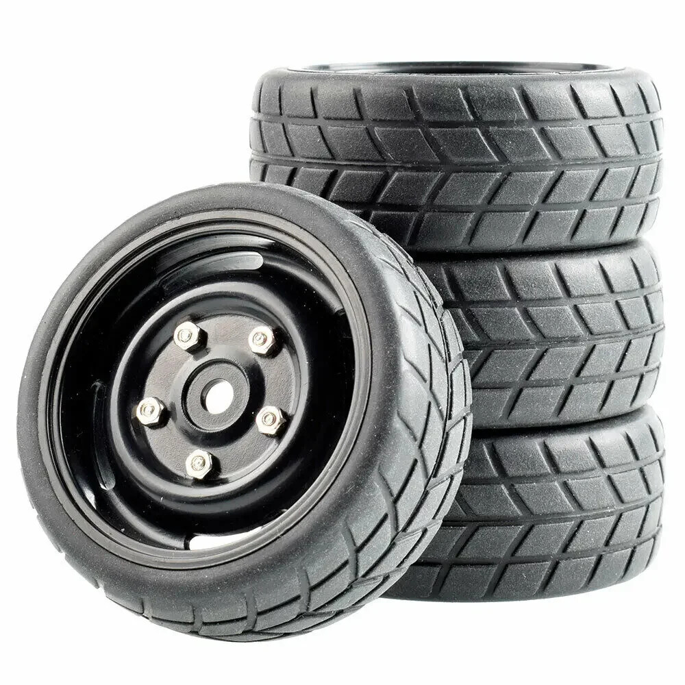 4pcs 1/10 Onroad Rc Car Wheel Tires For Traxxas Nitro 4tec 4-tec 2.0 HSP HPI MST