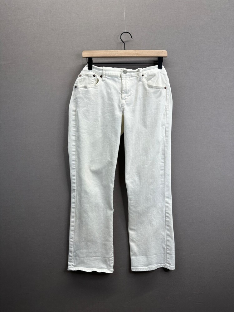 Lucky Brand Womens White Jeans Straight Sweet N Crop No Size 