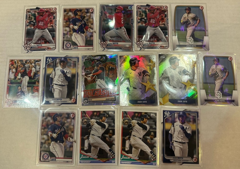 Juan Soto Baseball 15 Card MLB Insert, Parallel Card Lot! Mets 🔥