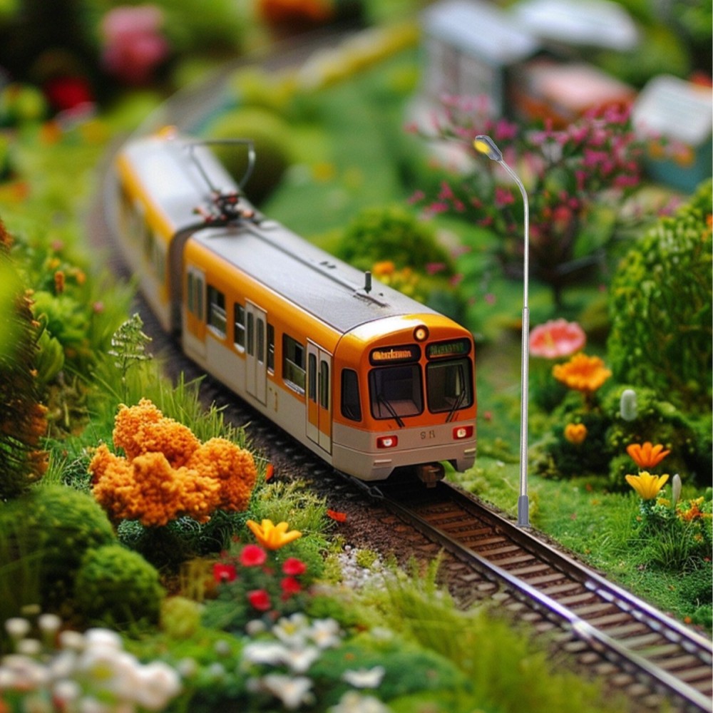 10 Pack  Model Street Lights Model Train Scenery Or Street Layout Accessories