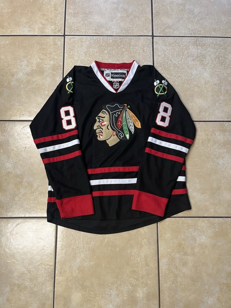 Authentic Reebok Chicago Blackhawks Patrick Kane Jersey Black Men’s Size 54