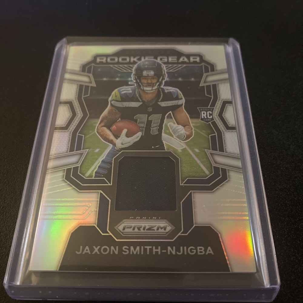 2023 Panini Jaxon Smith-Njigba Silver Prizm Rookie Gear Jersey Patch RC #RG-JS