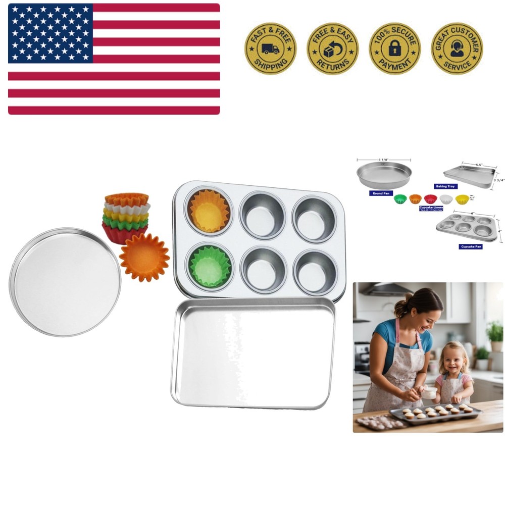 Pan Set Compatible with Easy Bake Ultimate Oven | Includes Cupcake Liners THA...