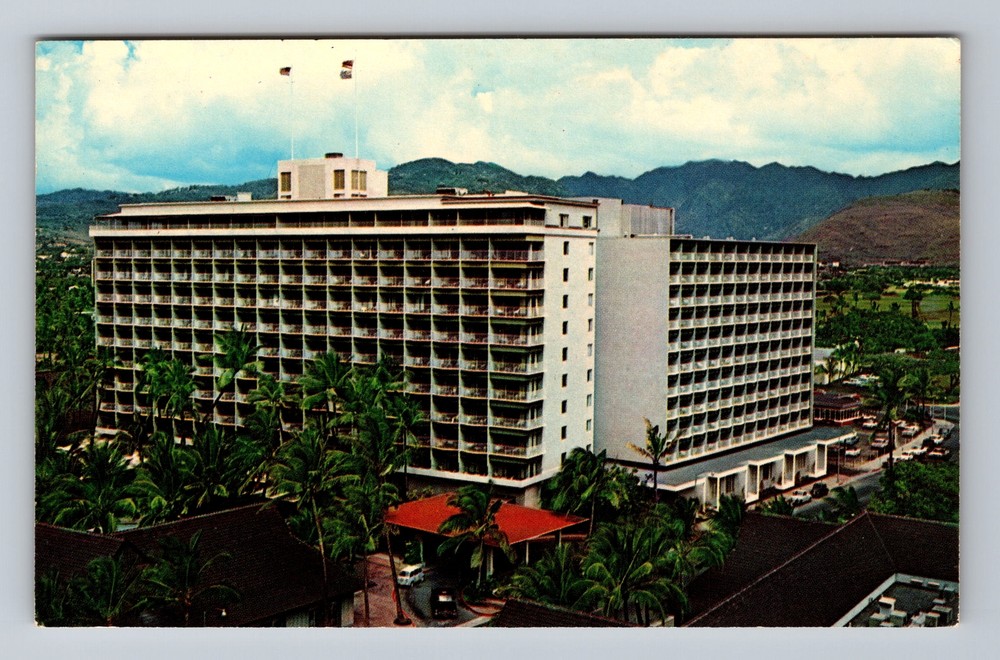 Hawaii HI Waikiki Beach Princess Kaiulani Hotel Vintage Postcard Postal Post PC