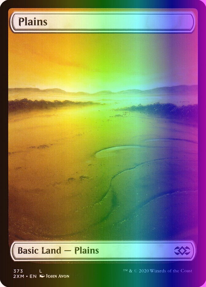 MTG Magic the Gathering Plains (373/503) Double Masters Japanese NM FOIL