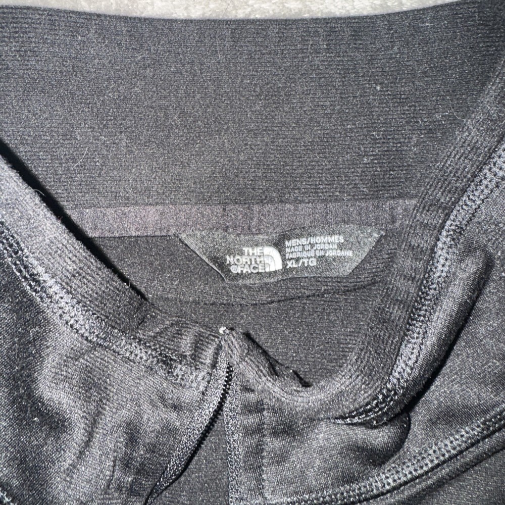 The North Face Mens XL Black 1/4 Zip Fleece Sweatshirt Long Sleeve Regular Fit