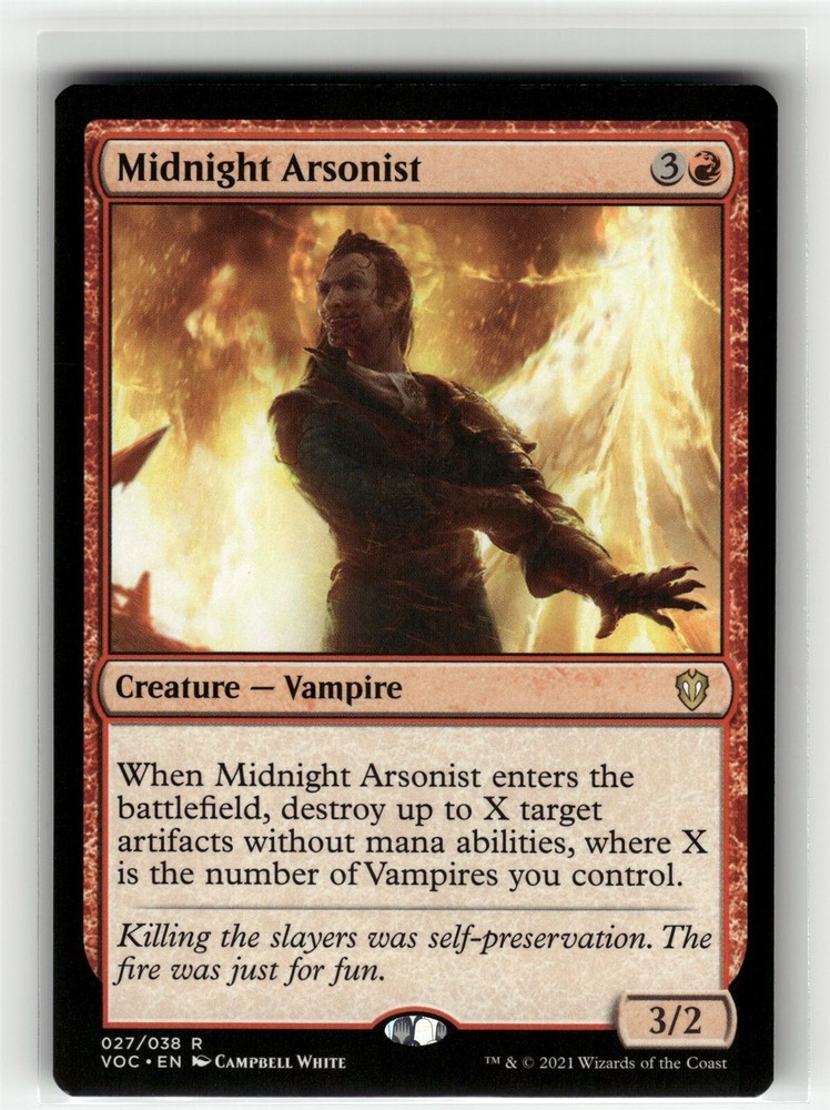 MIDNIGHT ARSONIST Crimson Vow Commander #27 VOC(NM+)(MTG)
