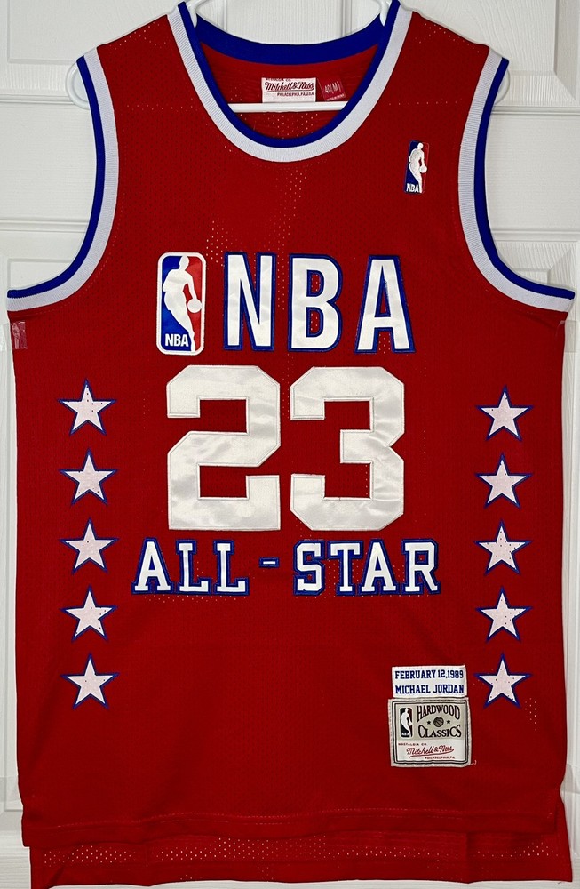 Michael Jordan Mitchell & Ness 1989 Red All Star Jersey Men’s Medium New w/ Tags