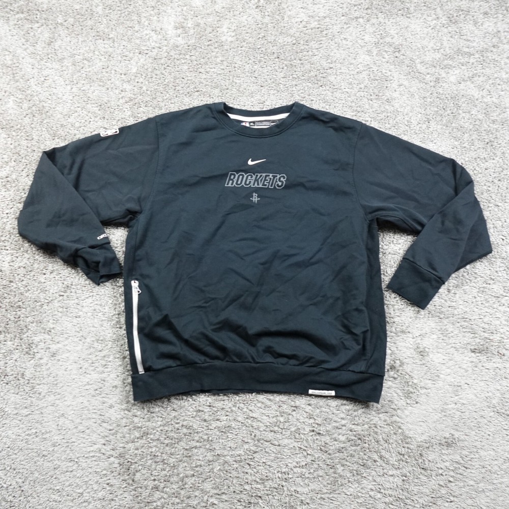 Houston Rockets Sweatshirt Mens XLT Nike Tech NBA Team Issued Crewneck Swoosh