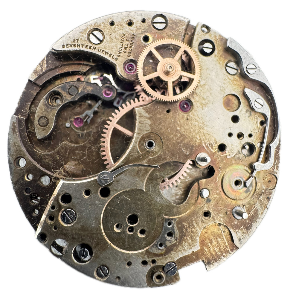 Vintage 30mm Unbranded Chronograph Men's Wristwatch Movement Valjoux 23 Swiss