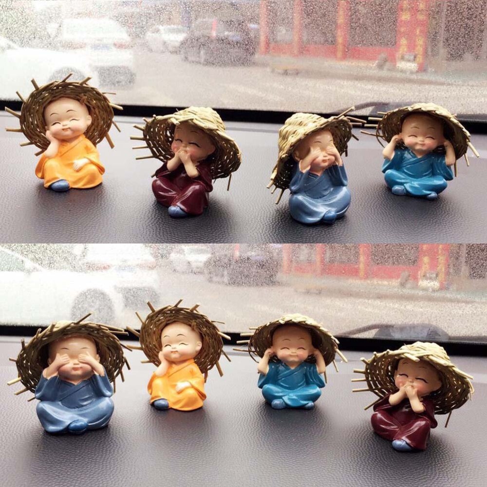 4-Piece Set of Stylish Hat Decor for Table Car Dashboard Driving Ornaments