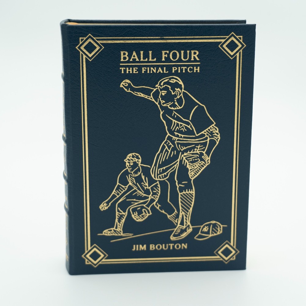 Easton Press Signed Leather Bound Collectors Edition of Ball Four by Jim Bouton