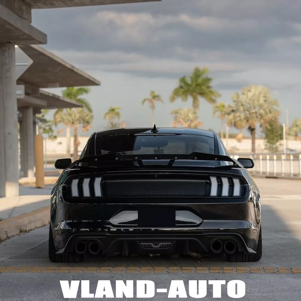 1 Pair LED Tail Lights For Ford Mustang 2015-2023 SMOKED Sequential Rear Lamps