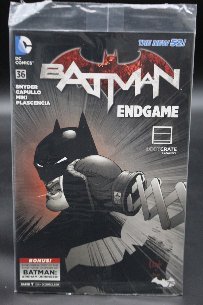 Batman (2011) #36 Greg Capullo Loot Crate Variant Cover & Art Still Sealed NM