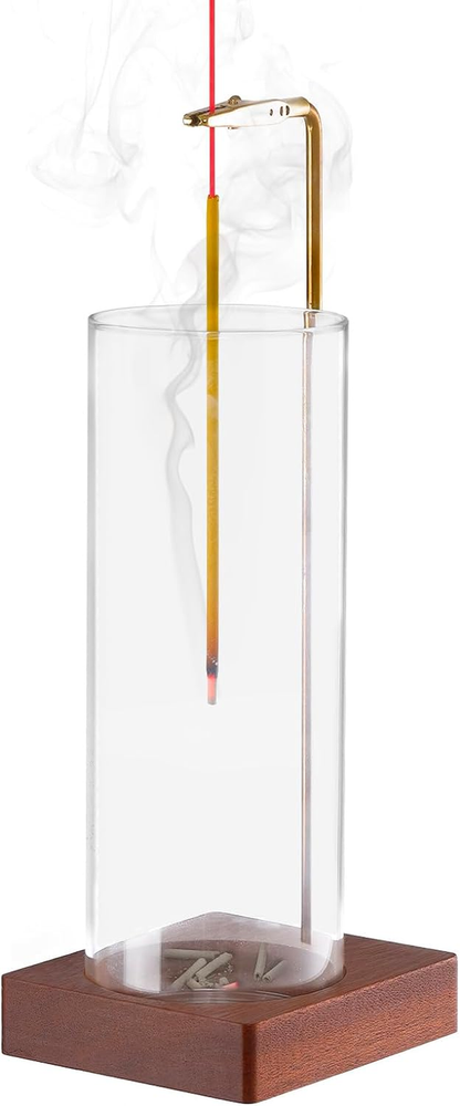 Anti-Ash Flying Incense Stick Holder with Removable Glass Tray  