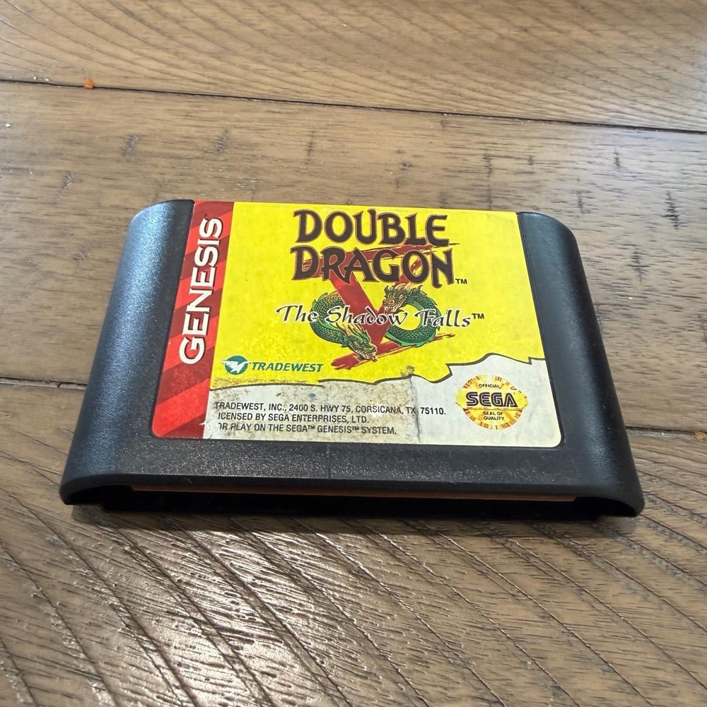 Double Dragon V: The Shadow Falls (Sega Genesis)- Authentic, (Game only)