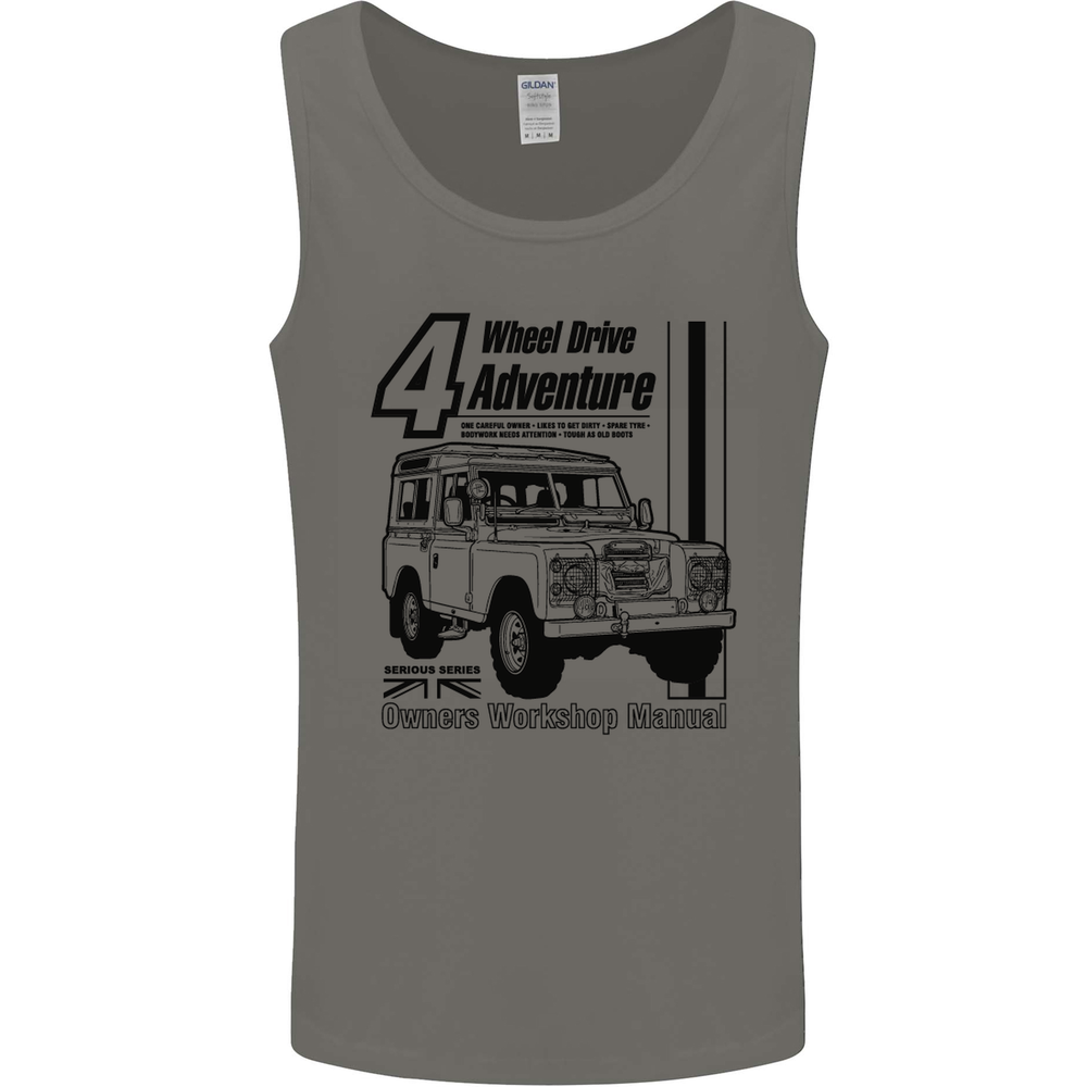 4 Wheel Drive Adventure 4X4 Off Road Mens Vest Tank Top
