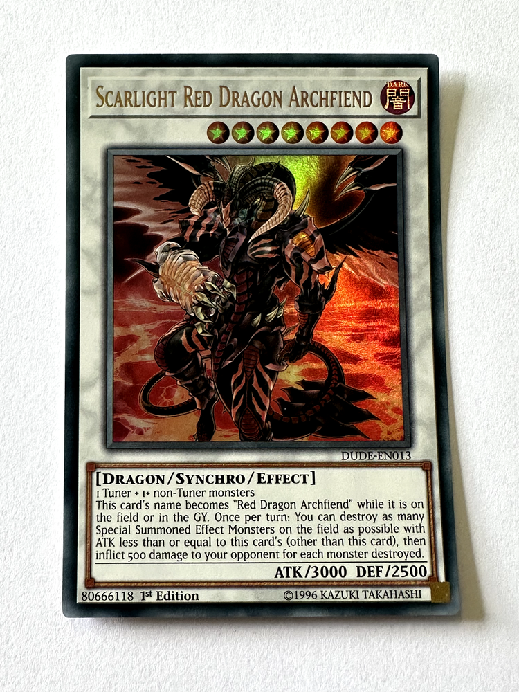 Scarlight Red Dragon Archfiend Yu-Gi-Oh Card DUDE-EN013 English New