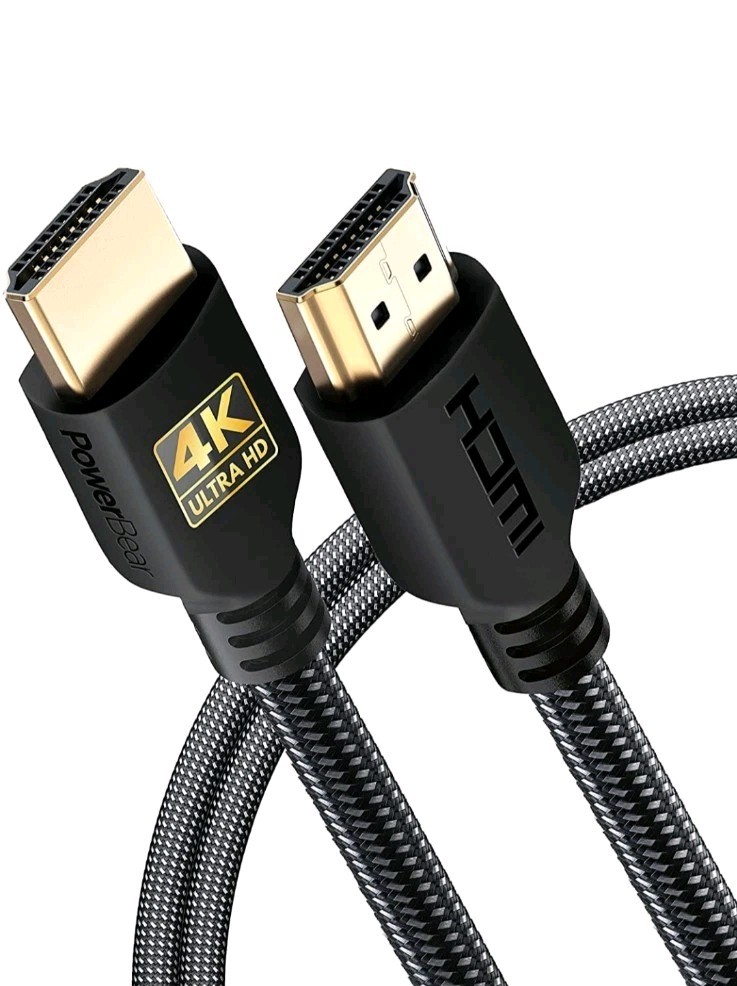 4K HDMI 3ft Cable High Speed For HD TV Monitor Xbox PS 5 4 3 ARC Gaming Consoles