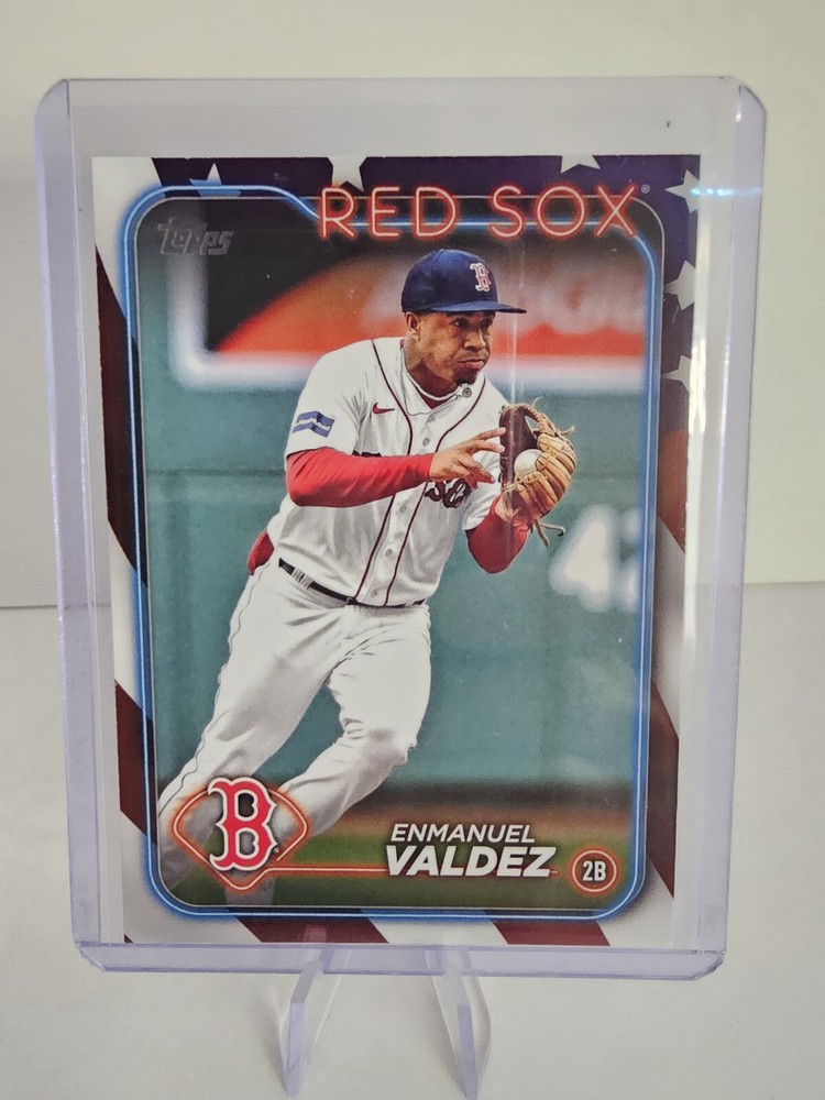 2024 Topps Series 1 Emmanuel Valdez Independence Day Parallel 22/76