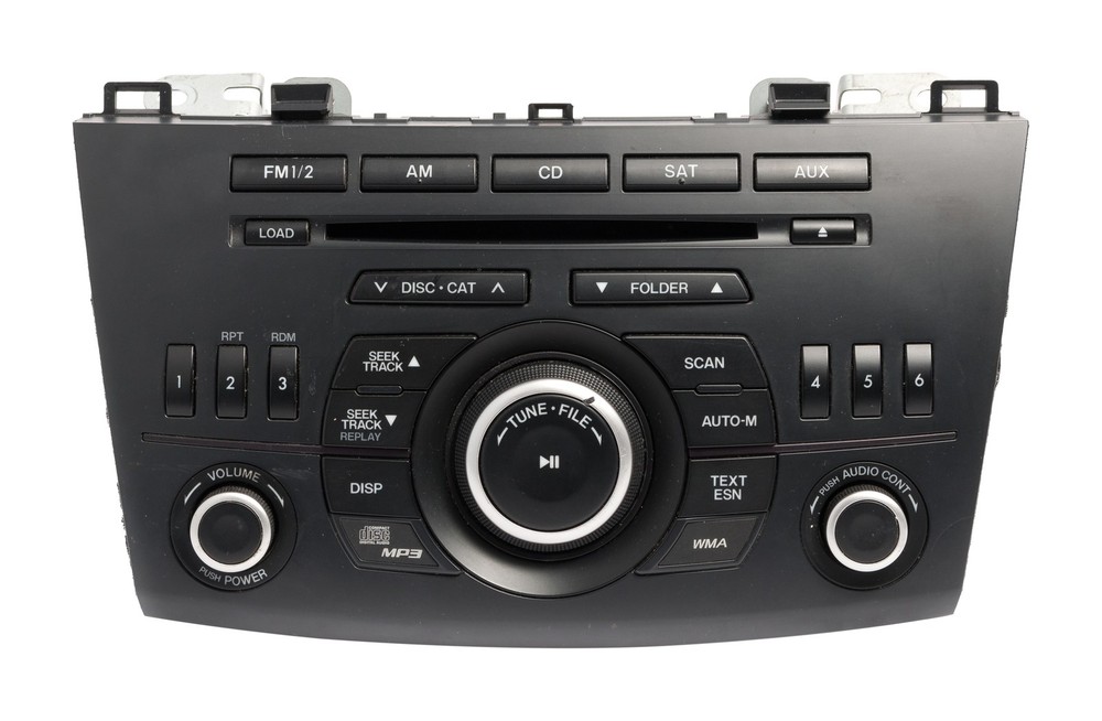 2011 Mazda 3 AMFM XM Radio 6-Disc CD MP3 Player Part BBM566AR0