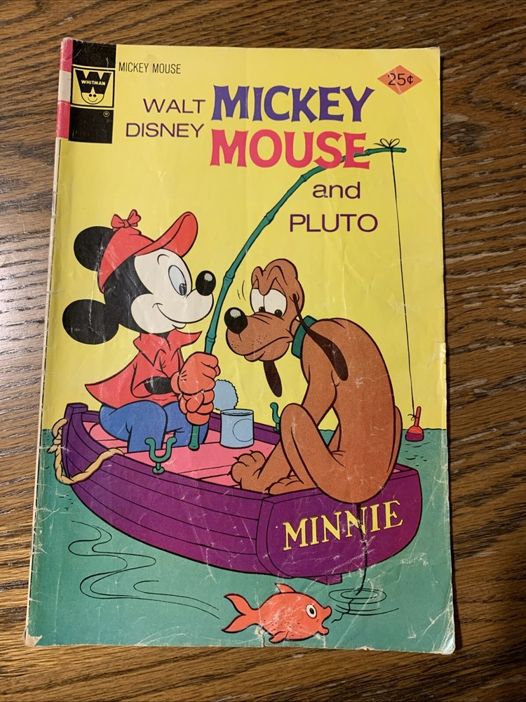Mickey Mouse and Pluto comic book #158, Walt Disney, Whitman, Western Publishing