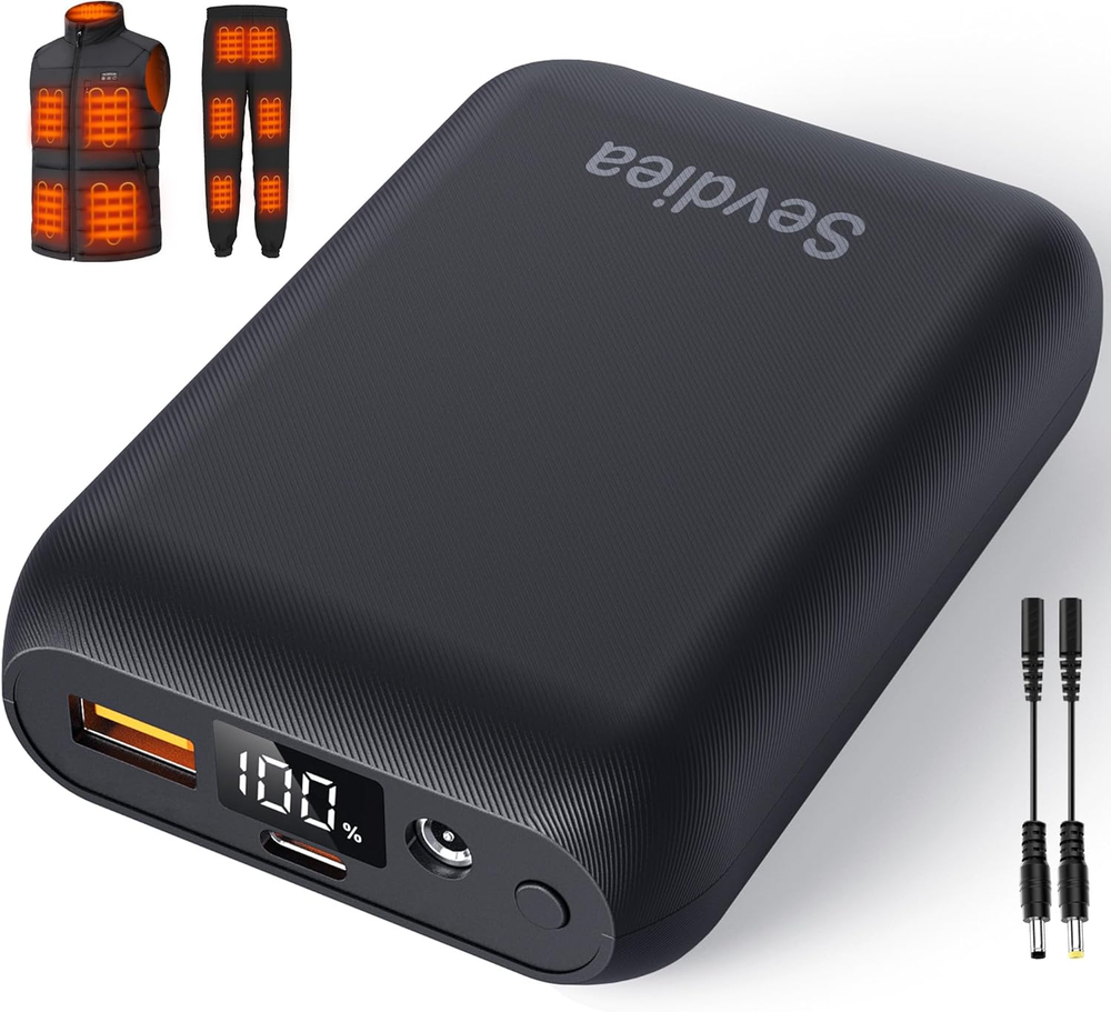 7.4V 16000mAh Heated Vest Battery Pack Compatible with ORORO and Venustas