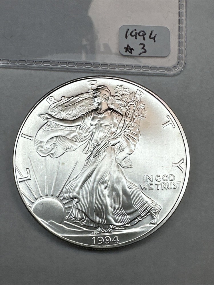 1994 US American Silver Eagle! KEY DATE 1 oz 0.999 fine Silver Uncirculated