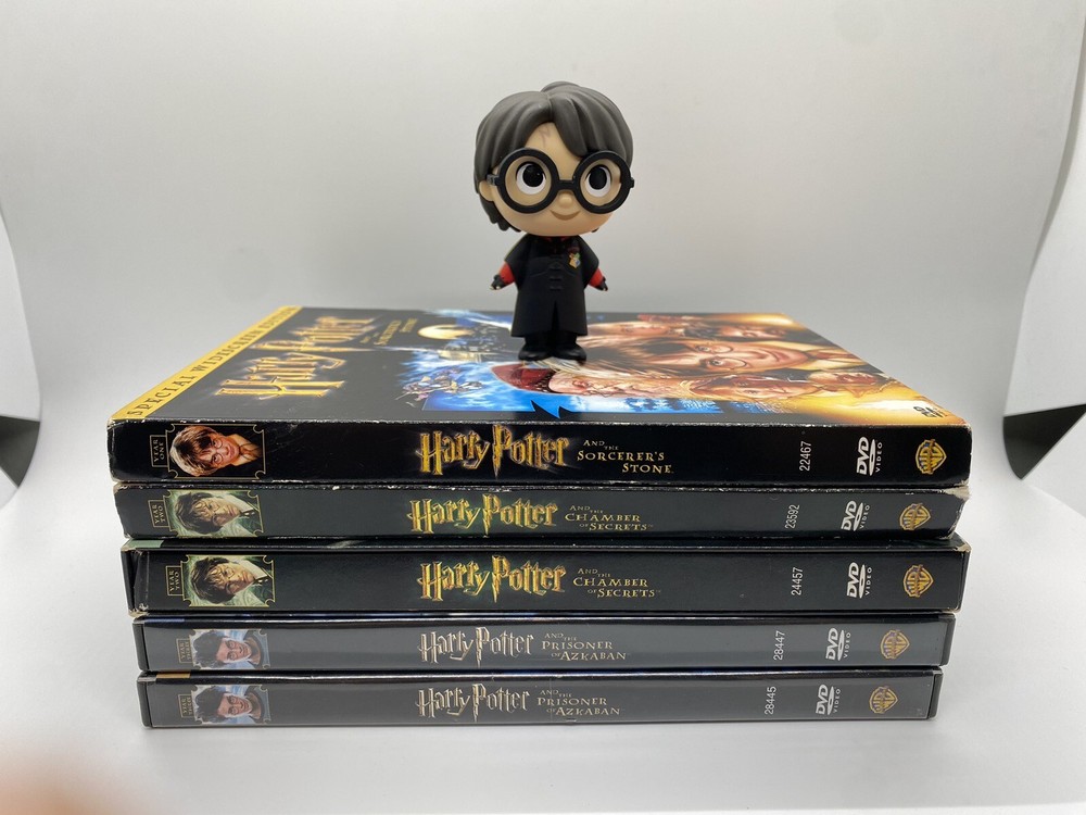 Harry Potter 3 Film DVD Lot & Funko Pop Mini
