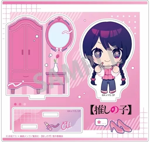 Acrylic Stand Panel Eye Osha Chara Diorama Oshinoko