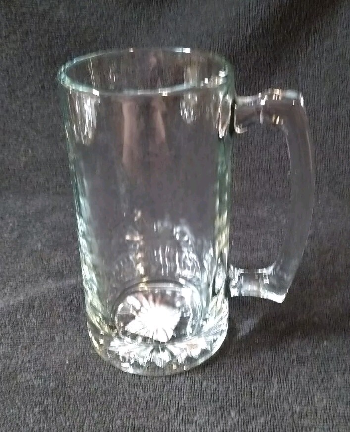 9 Large Thick Heavy Glass Beer Drinking Sports Mugs 26.5 oz. 7