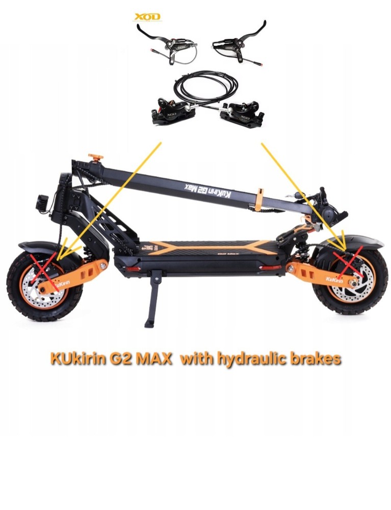 Kukirin G2 MAX 1000W Electric Scooter with Hydraulic Brakes & Seat