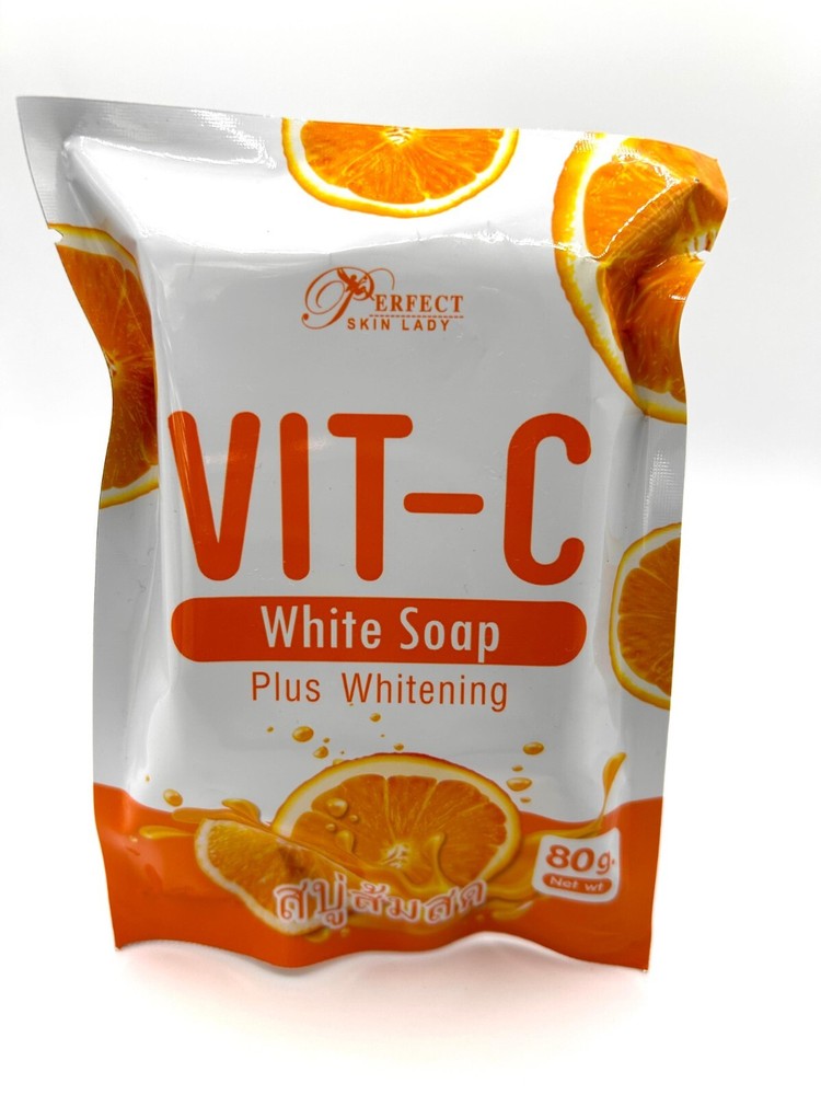 Vitamin C Whitening Soap with Glutathione & Collagen for Radiant Firm Skin