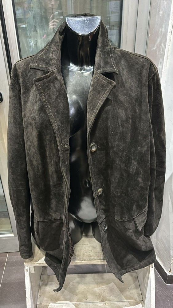 Vintage Brown Leather Jacket for Men Size 52 - LLD465