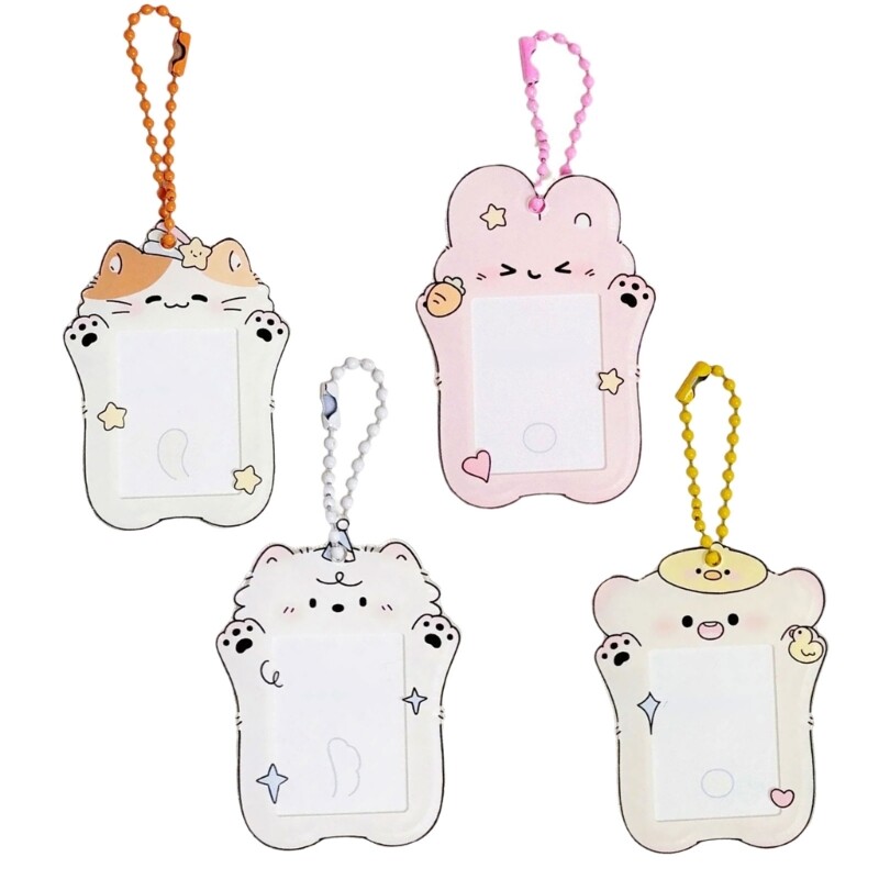 Photocard Holder Keychain Id Cards Holder Protector Bank Card Protective Sleeves