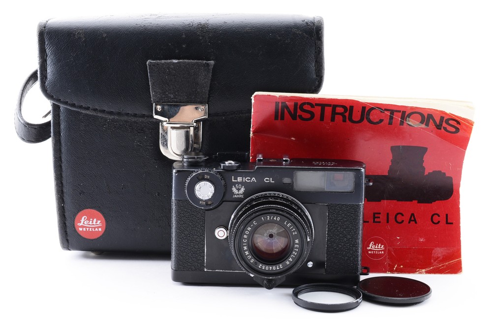 Mint Leica CL 50th Anniversary Film Camera with Summicron 40mm F2 Lens JPN