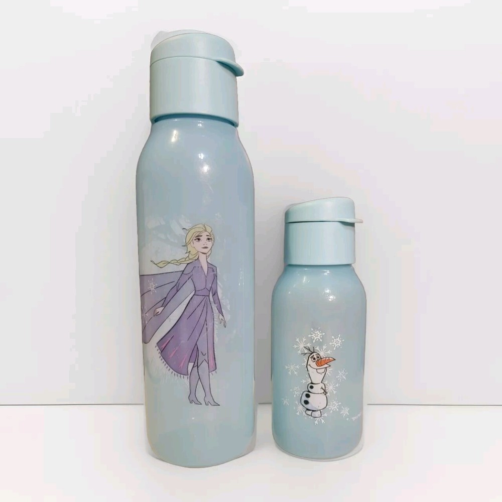 Tupperware Disney Frozen II Eco Water Bottle 750ml Set Adult & Child