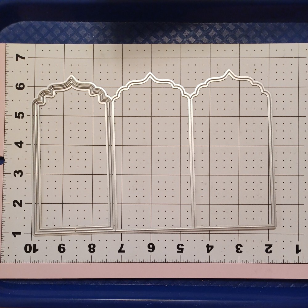 Universal thin metal die cut tool Wedding party card envelope trifold