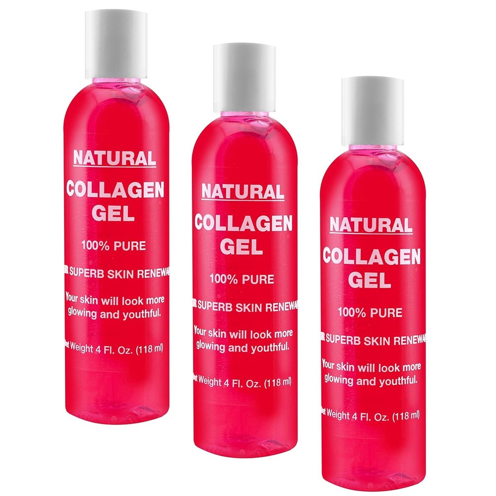 Natural Facial Collagen Gel (118 ml) - Organic Face Mask Beauty Care for Women -