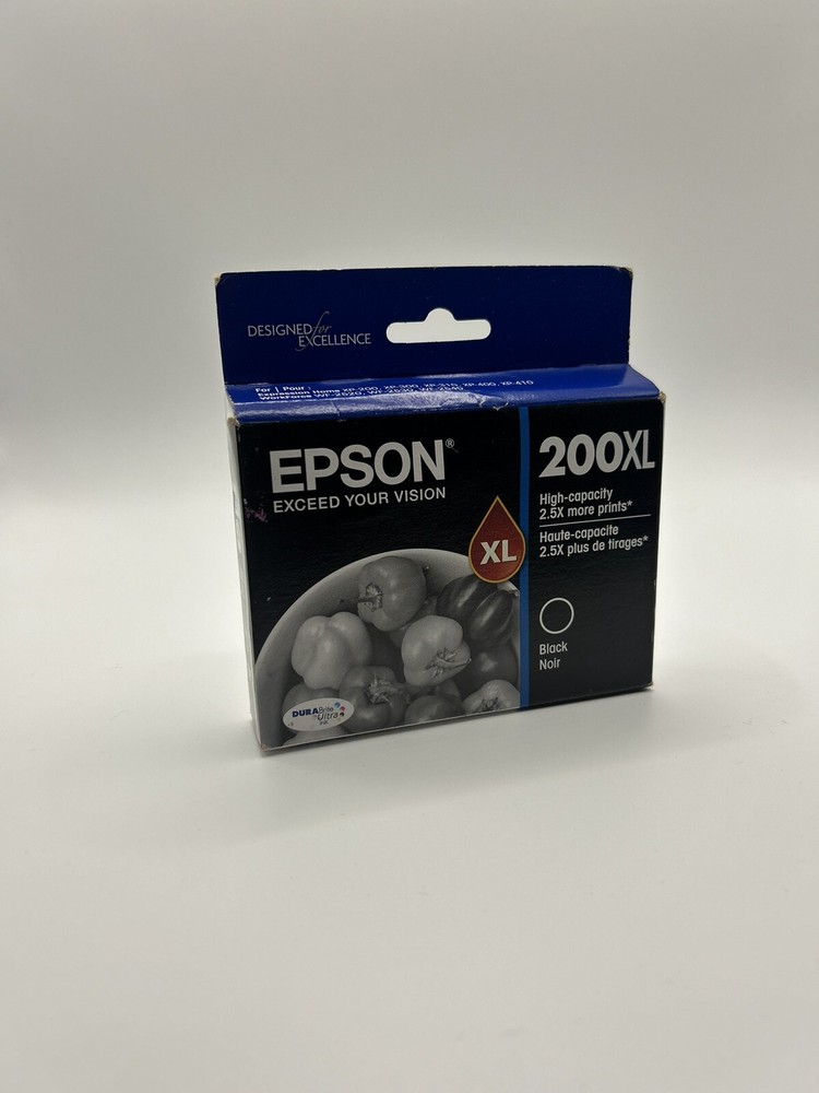 Brand New Epson 200XL Black Ink Cartridge 04/24-07/25 Expired Free Shipping