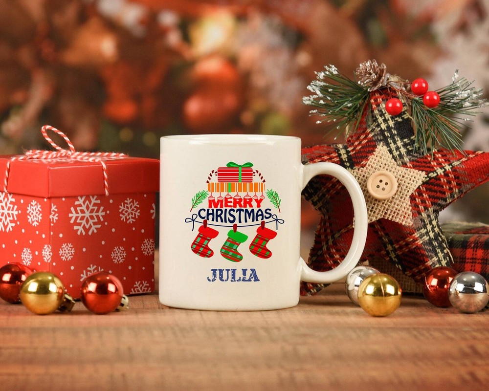 Personalized Merry Christmas Mugs Coffee Christmas Gifts Grandma
