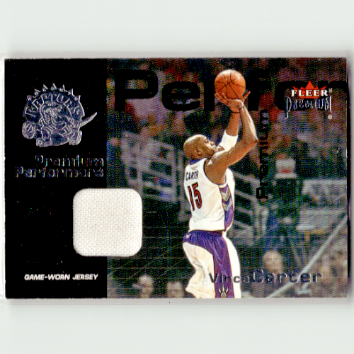 Vince Carter 2001-02 Fleer Premium Performers Jersey Card RARE HTF